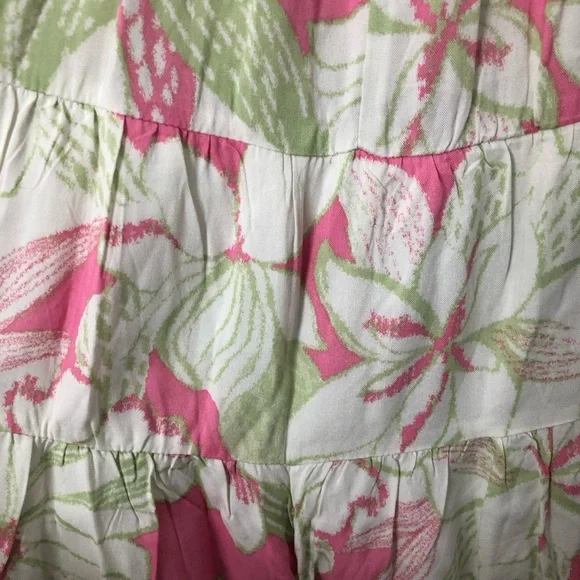 Promesa Floral Pink and Green Skort Sundress - Picture 5 of 6